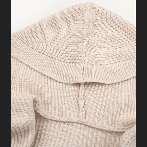 1 Left! 🎉 Beige Hooded Long Open Front Cardigan - Picture 4 of 10